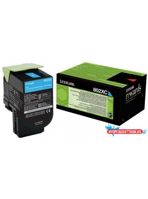 Lexmark CX510 Extra High Return Toner Cyan 4.000 oldal (Eredeti) 80C2XC0