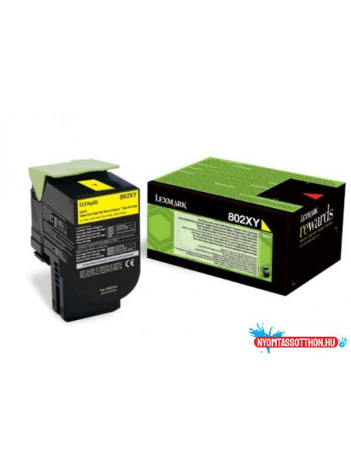 Lexmark CX510 Extra High Return Toner Yellow 4.000 oldal (Eredeti) 80C2XY0