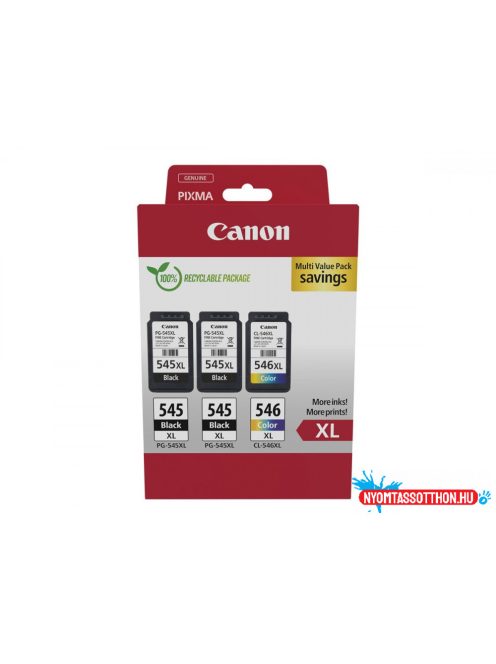 Canon PG-545XLx2 (2x15 ml) + CL-546XL (1x13 ml) Multipack (Eredeti)