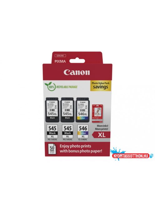 Canon PG-545XLx2 + CL-546XL Tintapatron Multipack 1x15 ml +1x13 ml (Eredeti)