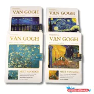   Van Gogh Művészeti Jegyzetfüzet - 18 x 13 cm méretű, aranyozott keményfedeles