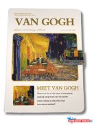 Van Gogh Művészeti Jegyzetfüzet - 18 x 13 cm méretű, aranyozott keményfedeles