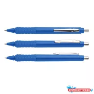   Golyóstoll nyomógombos 0,8mm, mûanyag kék test Apollo K, írásszín kék