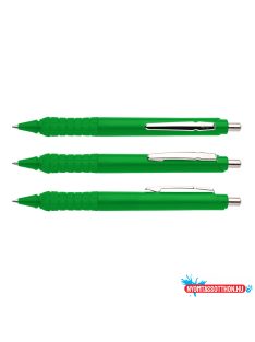   Golyóstoll nyomógombos 0,8mm, mûanyag zöld test Apollo K, írásszín zöld