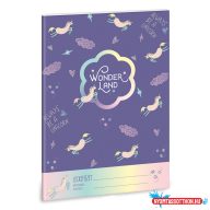 Ars Una Wonderland Unicorn A/5 leckefüzet