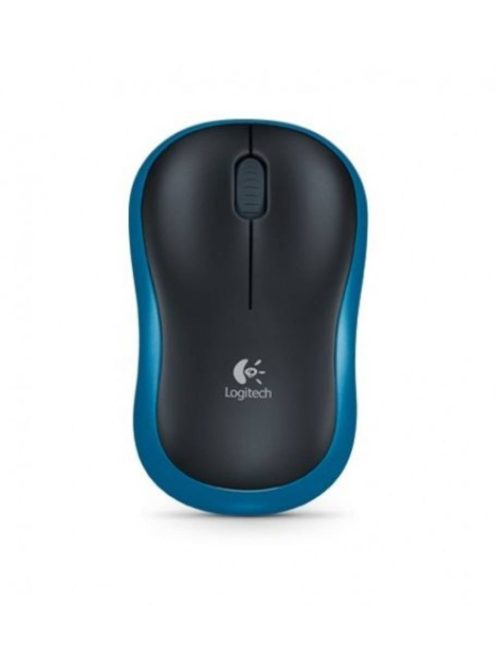 Logitech M185 Wireless Mouse Black and Blue