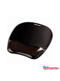   Egérpad csuklótámasszal, géltöltésû, Fellowes(R) Crystal Gel, fekete