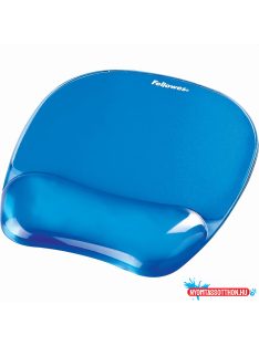   Egérpad csuklótámasszal, géltöltésû, Fellowes(R) Crystal Gel, kék