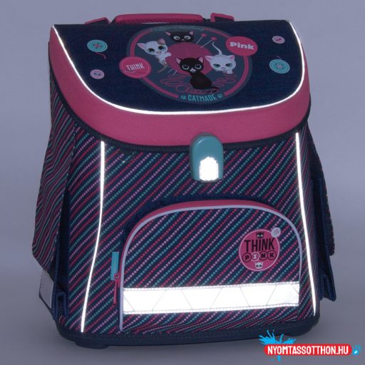 Ars Una Think Pink mágneszáras iskolatáska