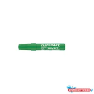 Flipchart marker vízbázisú 1-4mm, vágott Artip 12 zöld