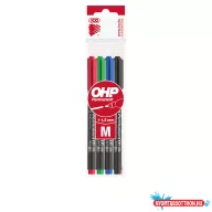 Alkoholos marker készlet, M, OHP Ico, 4 különféle szín