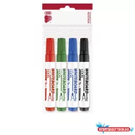   Táblamarker készlet, 3mm, kerek Ico 11XXL, 4 különféle szín