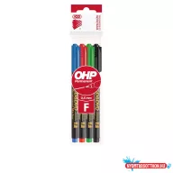  Alkoholos marker készlet, 0,5mm, CD/DVD F Ico, 4 különféle szín