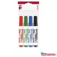   Táblamarker 1-4mm, vágott hegyû, Ico 12XXL Whiteboard, 4 különféle szín