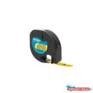   Feliratozógép szalag Dymo Letratag S0721620/59423 12mmx4m, ORIGINAL, sárga