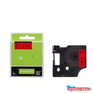   Feliratozógép szalag kompatibilis Dymo S0720720/40917 9mmx7m ECO fekete/piros