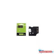   Feliratozógép szalag kompatibilis Dymo S0720610/40921 9mmx7m ECO fekete/fehér