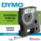 Feliratozógép szalag Dymo D1 flexibilis ID S0718040/16957 12mmx3,5m, fekete/fehér