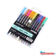 Neon zselés toll szett (12 db)