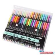 Neon zselés toll szett (48db)