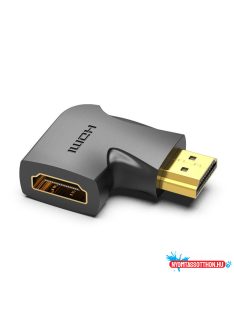   Vention HDMI/M (90fokos) -> HDMI/F (4K,síklapos, fekete), adapter