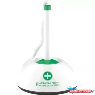   Ügyféltoll antibakteriális Ico Lux fehér/zöld test, írásszín kék