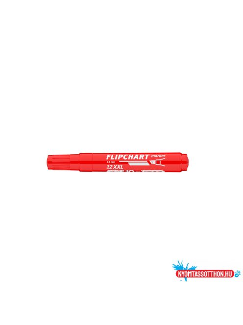 Flipchart marker vízbázisú 1-4mm, vágott Artip 12XXL piros