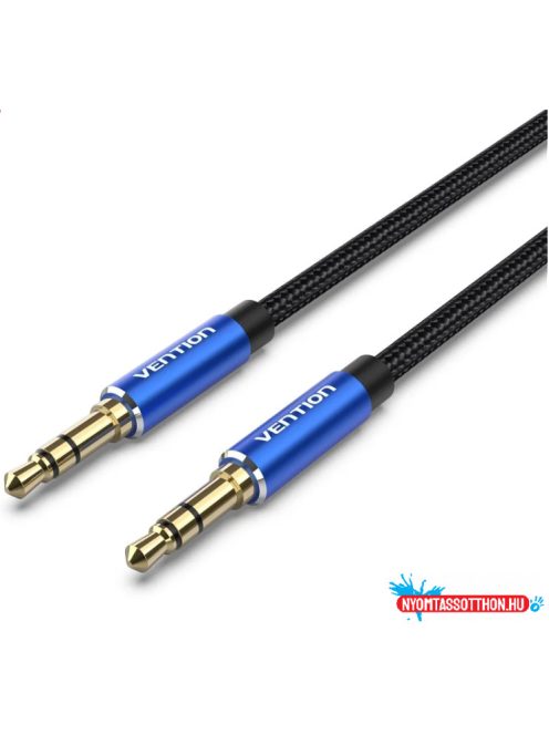 Vention 3.5mm jack/M ->  3.5mm jack/M,  (audio,szövet), 5m, kábel