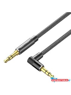   VENTION Szövet 3.5mm M to M Right Angle Audio kábel  2M Black