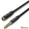 VENTION Szövet TRRS 3.5mm M to 3.5mm FeM Audio Hossz. kábel  8M Black