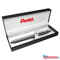   Rollertoll 0,35mm, fém ezüst test, Pentel Energel BL407-A, írásszín kék