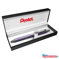   Rollertoll 0,35mm, fém viola test, Pentel Energel BL407V-A vkék