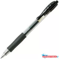   Zselés toll 0,5mm, nyomógombos Pilot G-2, írásszín fekete
