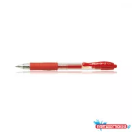   Zselés toll 0,5mm, nyomógombos Pilot G-2, írásszín piros