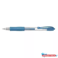   Zselés toll 0,7mm, nyomógombos Pilot G-2, írásszín metálkék