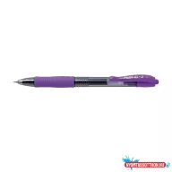 Zselés toll 0,7mm, nyomógombos Pilot G-2, írásszín lila
