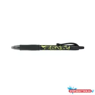   Zselés toll 0,7mm, nyomógombos Pilot G-2 Victoria medium tip, írásszín zöld