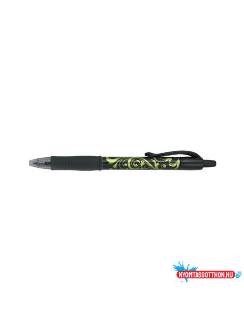 Zselés toll 0,7mm, nyomógombos Pilot G-2 Victoria medium tip, írásszín zöld