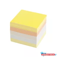   Kockatömb 8x8x6,5cm, ragasztás nélküli Bluering(R) színes