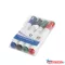 Táblamarker készlet, 3mm, mágneses, törlõvel multifunkciós kerek Bluering(R), 4 különféle szín