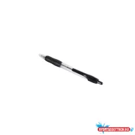   Golyóstoll 0,7mm, gumírozott fekete átlátszó test, Bluering® R2, írásszín fekete