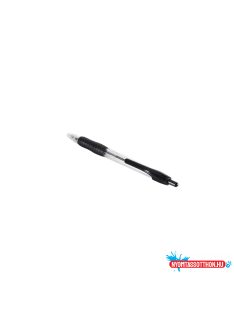   Golyóstoll 0,7mm, gumírozott fekete átlátszó test, Bluering® R2, írásszín fekete