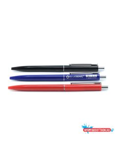   Golyóstoll 0,8mm, nyomógombos mûanyag piros test, Bluering(R) Z3, írásszín piros