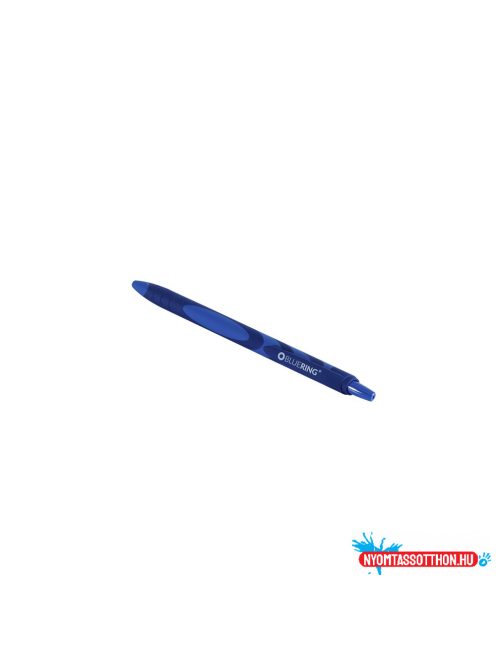 Golyóstoll nyomógombos gumírozott kék test, Bluering(R) F20, írásszín kék