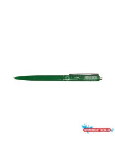   Golyóstoll 0,8mm, nyomógombos műanyag zöld test, Bluering® Z3, írásszín zöld