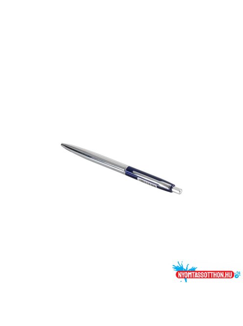 Golyóstoll 0,8mm, nyomógombos fém test, színes rész WTX Pen, Bluering(R) írásszín kék