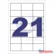 Etikett címke, 63,5x38,1mm, 100 lap, 21 címke/lap Bluering®