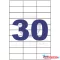 Etikett címke, 70x29,6mm, 100 lap, 30 címke/lap Bluering®