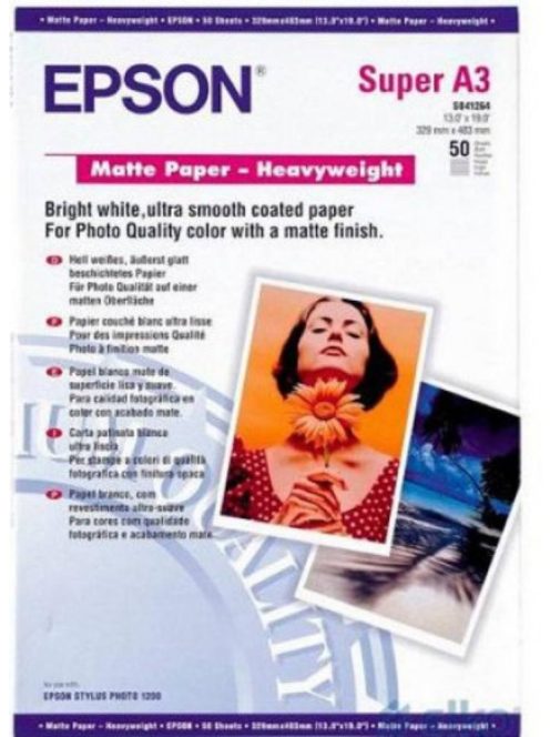 Epson A / 3 Thick Matte Paper 50 Sheet 167g (Original)