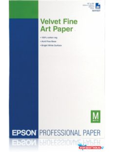 Epson A/3+ Velvet Fine Art Papír 20Lap 260g (Eredeti)